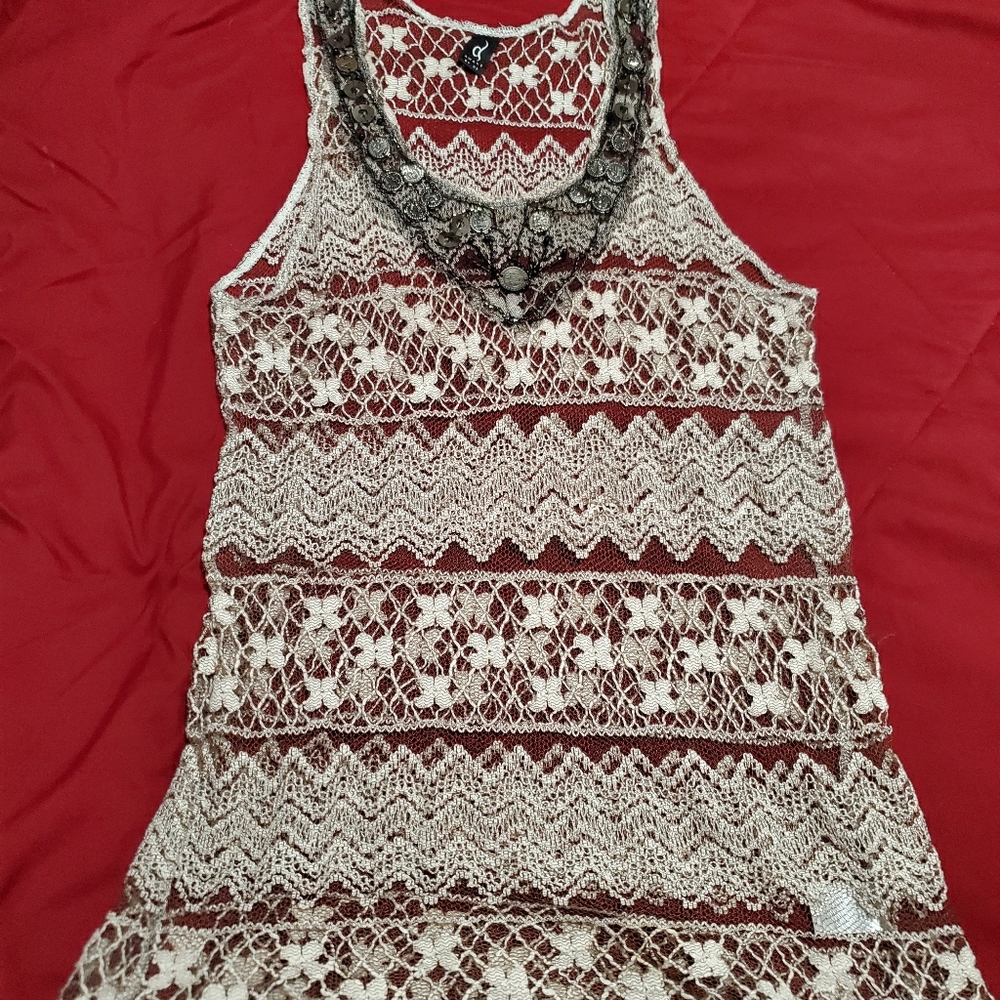 AWAKE BY OS gently used shear tank top